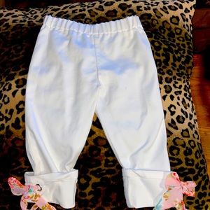 Girls Bonnie Jean pants w/ bow ankles